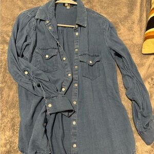 KUW Button-Up Denim Shirt